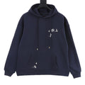 Louis Vuitton Sailboat Embroidered Pullover Hoodie - Navy - front view