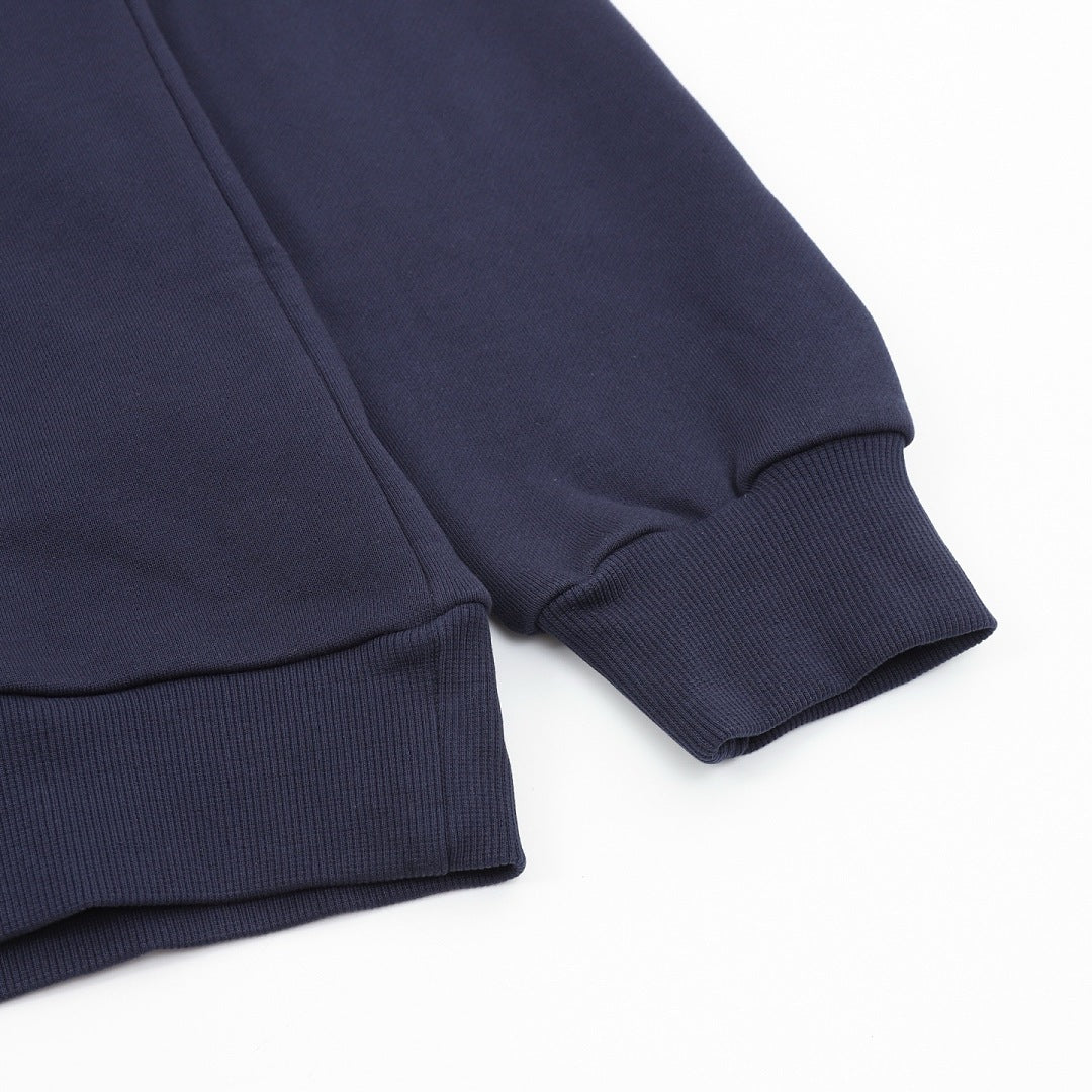 Louis Vuitton Sailboat Embroidered Pullover Hoodie - Navy - product detail 2