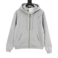 Louis Vuitton Sketch Monogram Zip-Up Hoodie - Heather Grey - front view