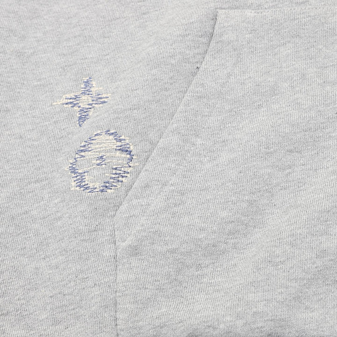 Louis Vuitton Sketch Monogram Zip-Up Hoodie - Heather Grey - product detail 1