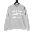Louis Vuitton Embroidered Lettering Crewneck Sweatshirt - Heather Grey - front view