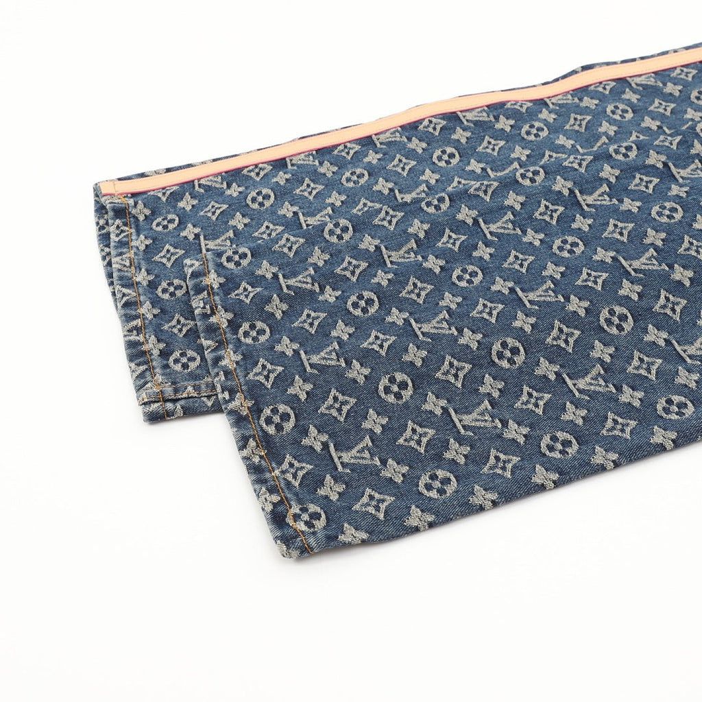 Louis Vuitton Monogram Side-Stripe Jeans - Indigo - product detail 1