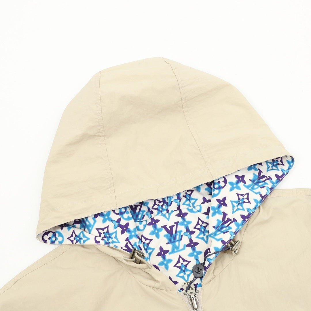 Black reversible hooded jacket - view 5