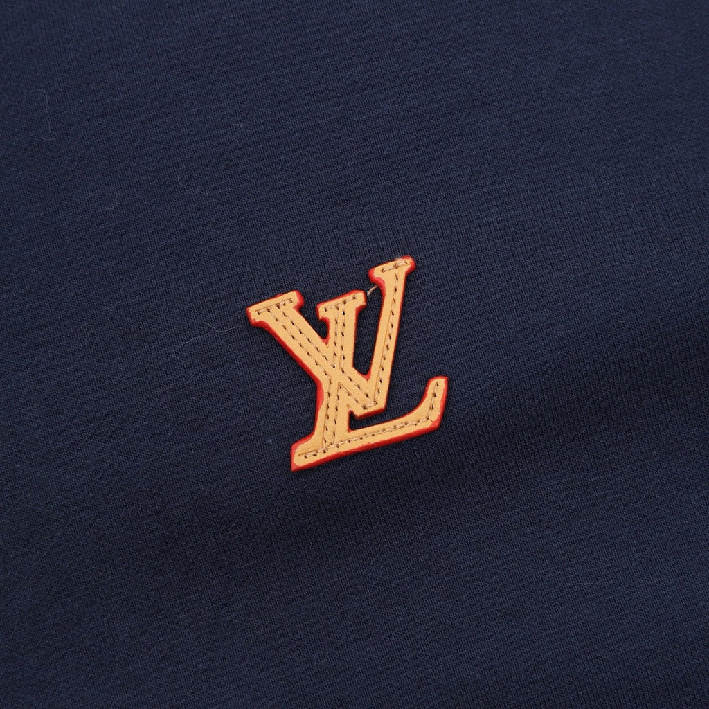Louis Vuitton LV Logo Zip-Up Hoodie - Navy - product detail 3