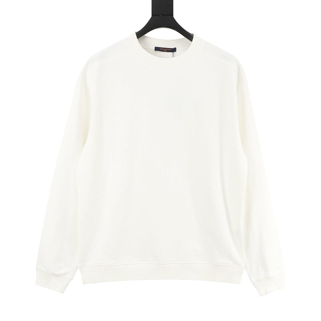 Louis Vuitton Tonal Jacquard Crewneck Sweatshirt - Ivory - front view