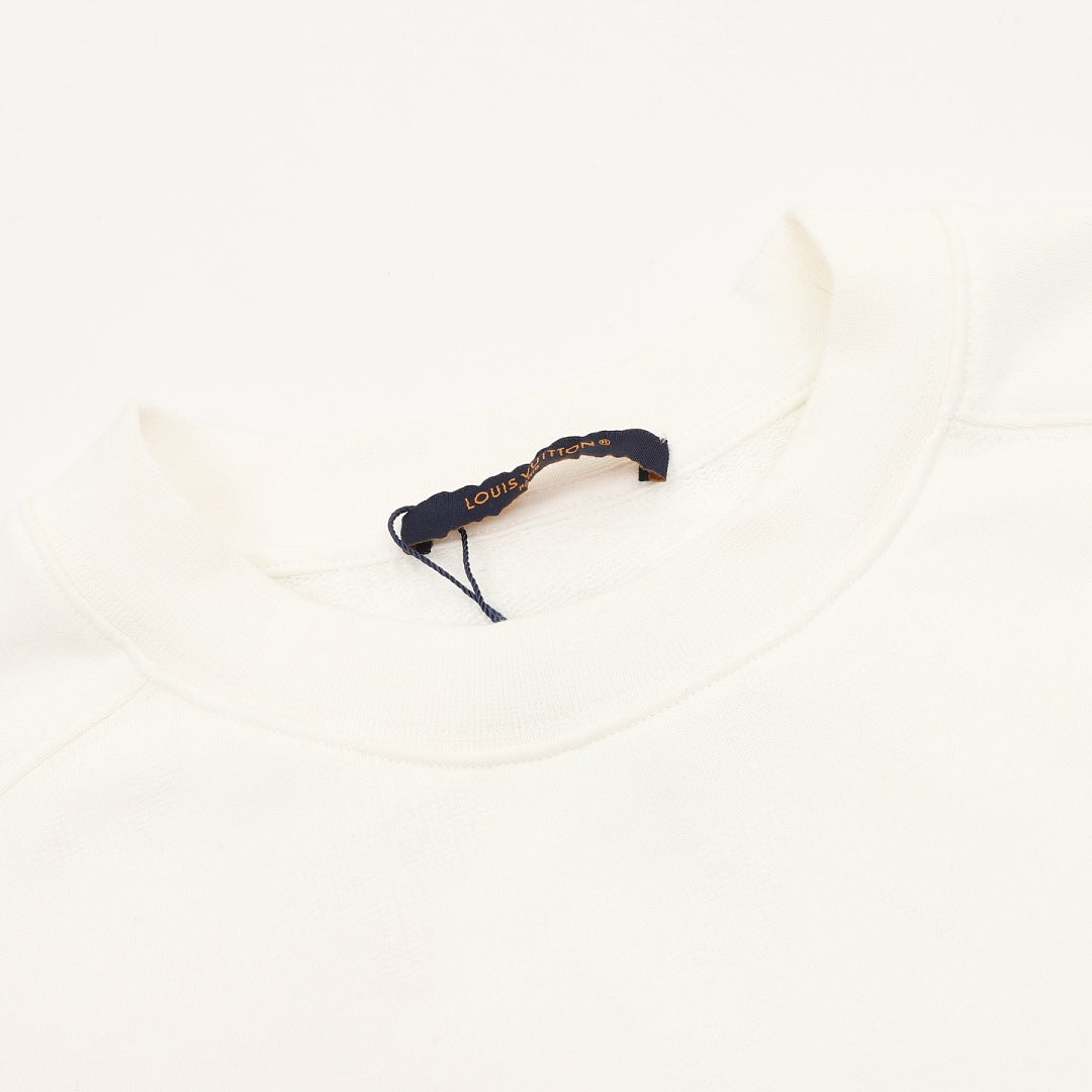 Louis Vuitton Tonal Jacquard Crewneck Sweatshirt - Ivory - product detail 4
