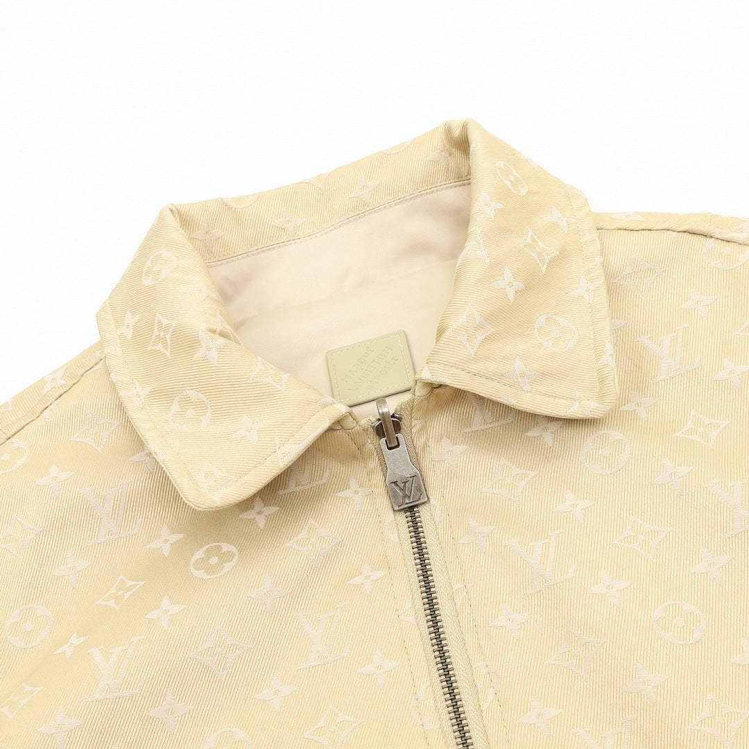 Louis Vuitton Reversible Monogram Collared Zip Jacket - Beige - product detail 2