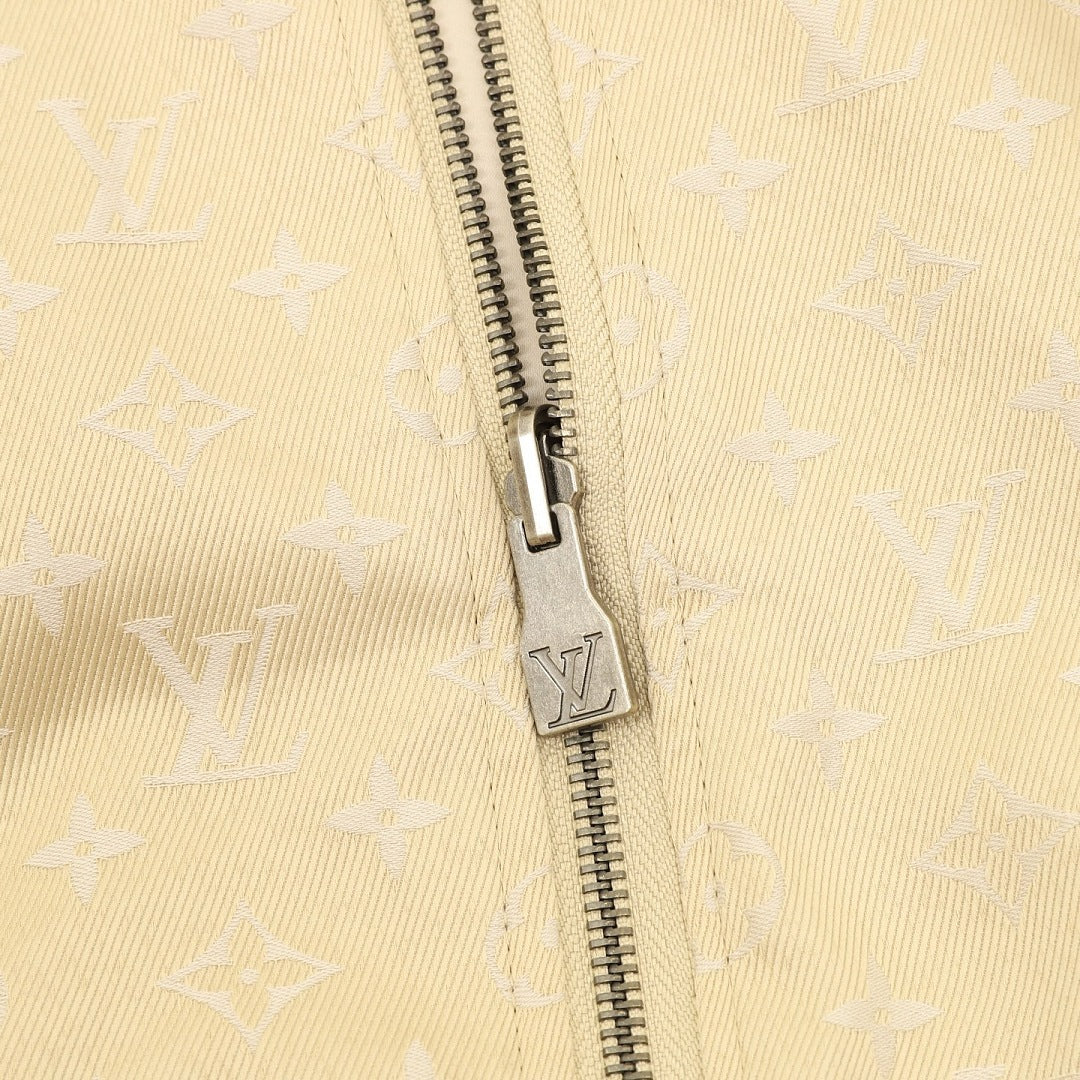 Louis Vuitton Reversible Monogram Collared Zip Jacket - Beige - product detail 3