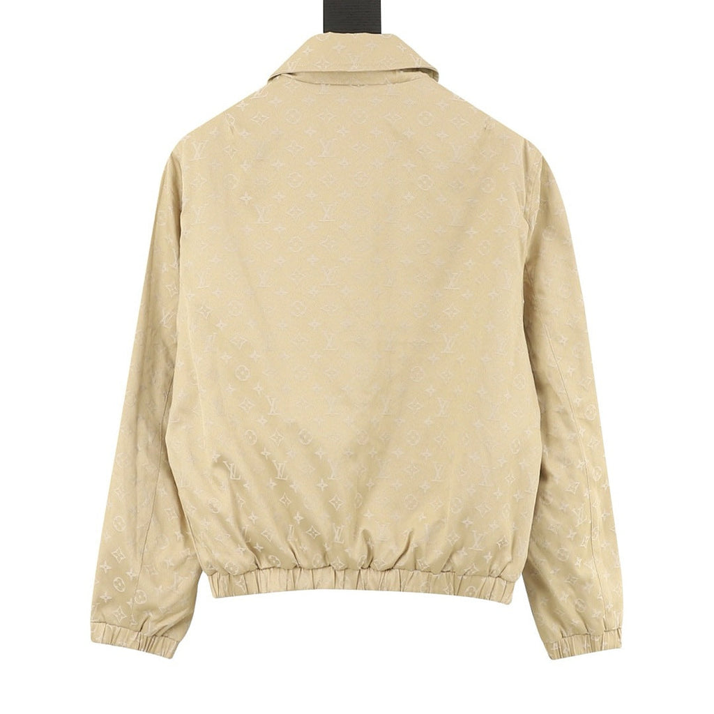 Louis Vuitton Reversible Monogram Collared Zip Jacket - Beige - product detail 4