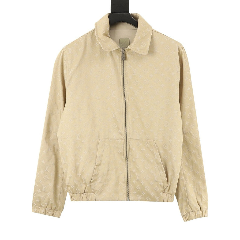 Louis Vuitton Reversible Monogram Collared Zip Jacket - Beige - product detail 5