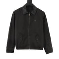 Louis Vuitton Reversible Monogram Collared Zip Jacket - Black - front view