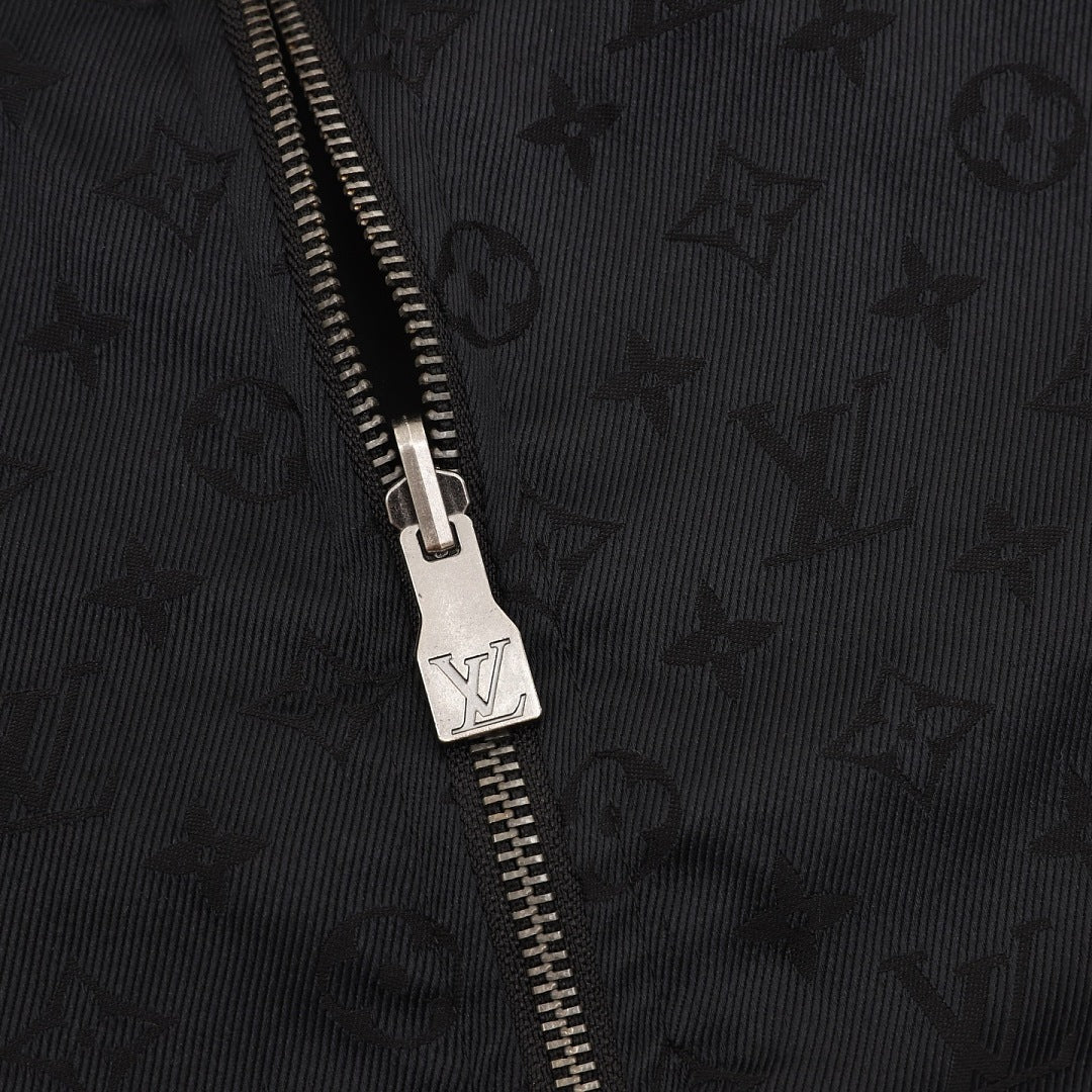Louis Vuitton Reversible Monogram Collared Zip Jacket - Black - product detail 1