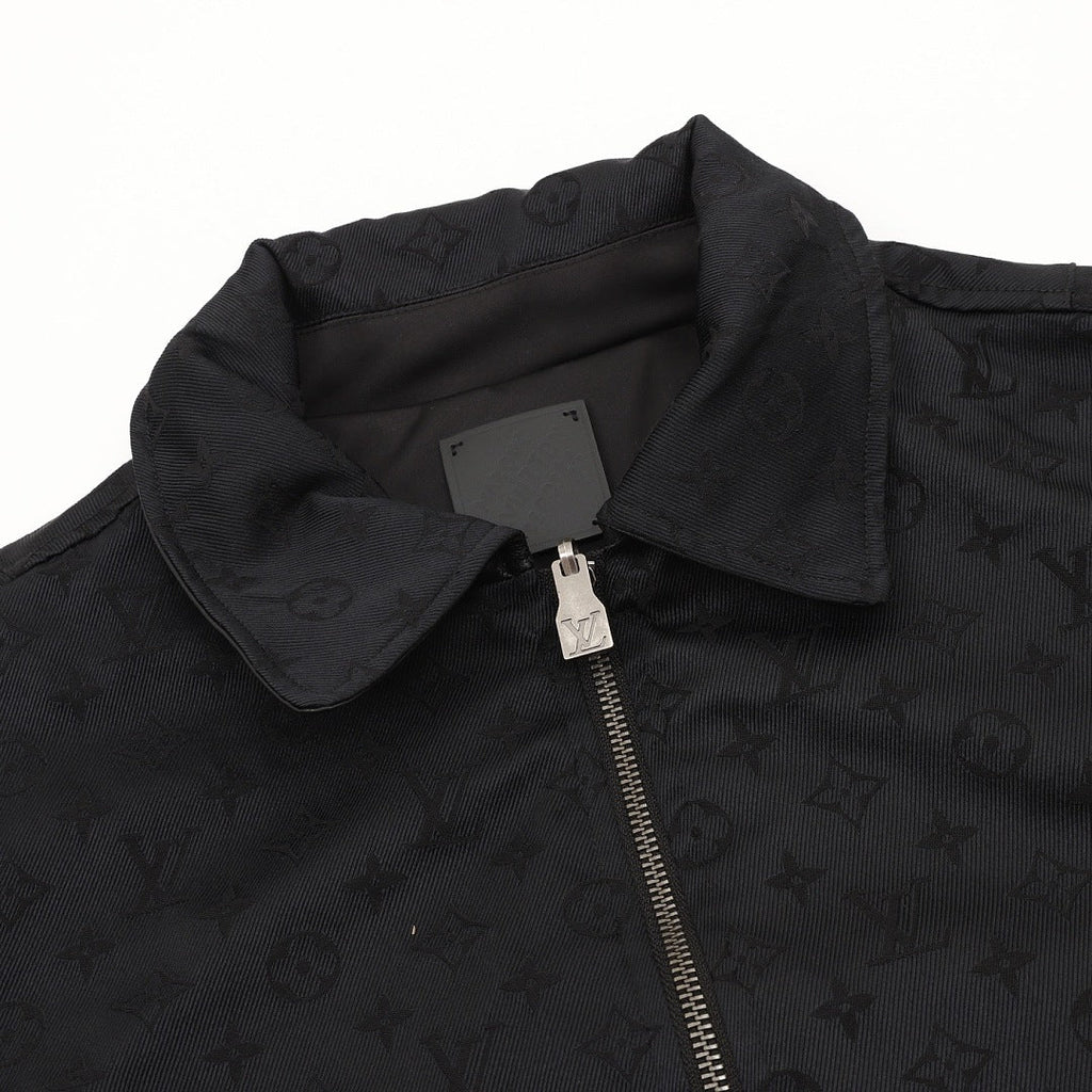 Louis Vuitton Reversible Monogram Collared Zip Jacket - Black - product detail 3