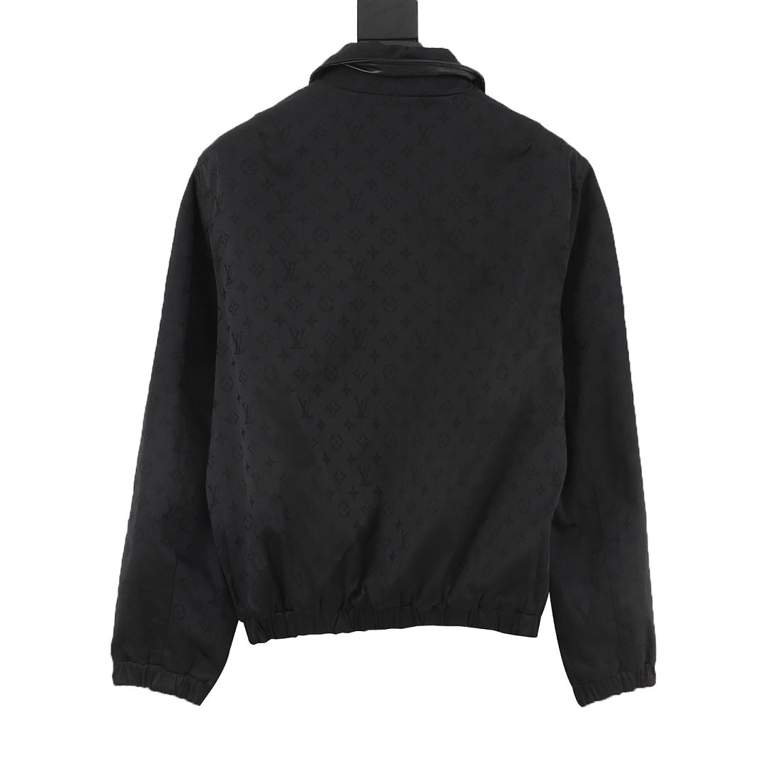 Louis Vuitton Reversible Monogram Collared Zip Jacket - Black - product detail 4