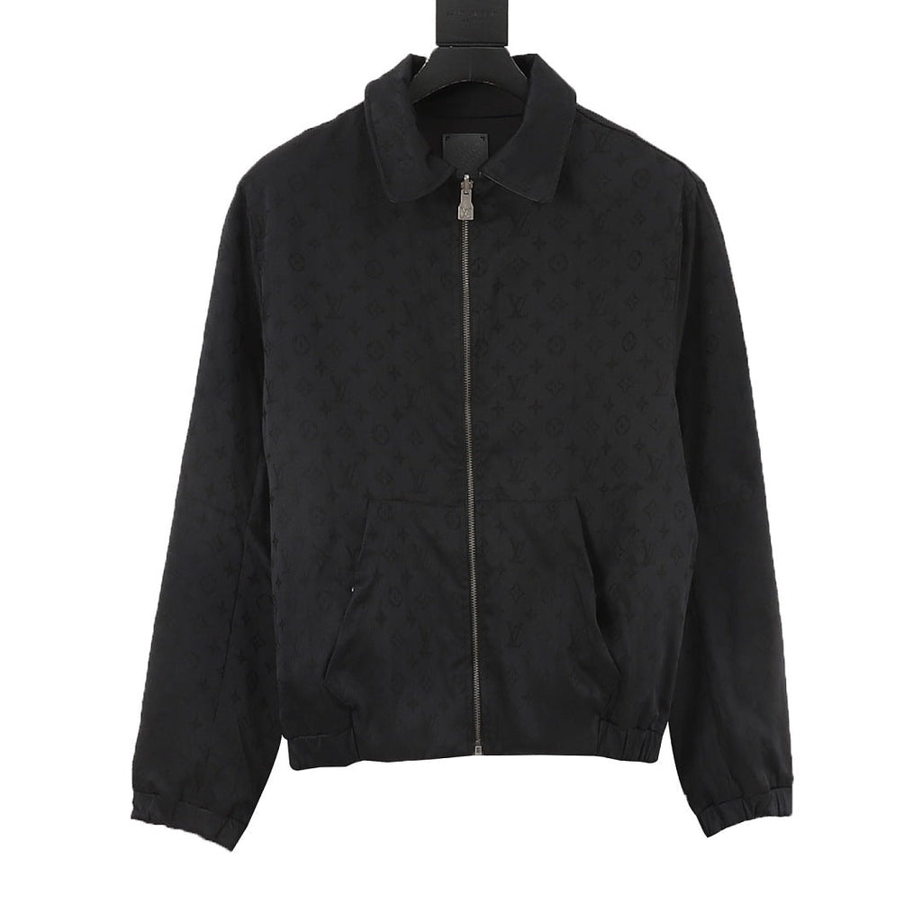 Louis Vuitton Reversible Monogram Collared Zip Jacket - Black - product detail 5
