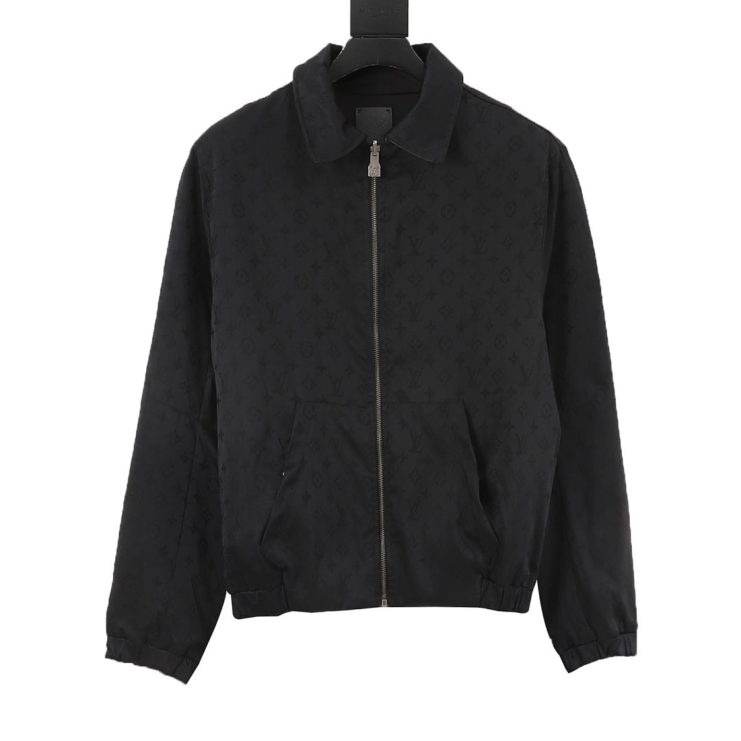 Louis Vuitton Reversible Monogram Collared Zip Jacket - Black - product detail 5
