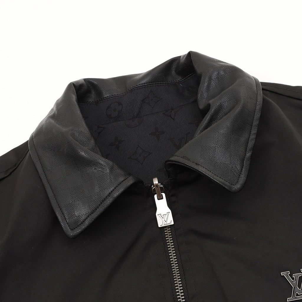 Louis Vuitton Reversible Monogram Collared Zip Jacket - Black - product detail 9