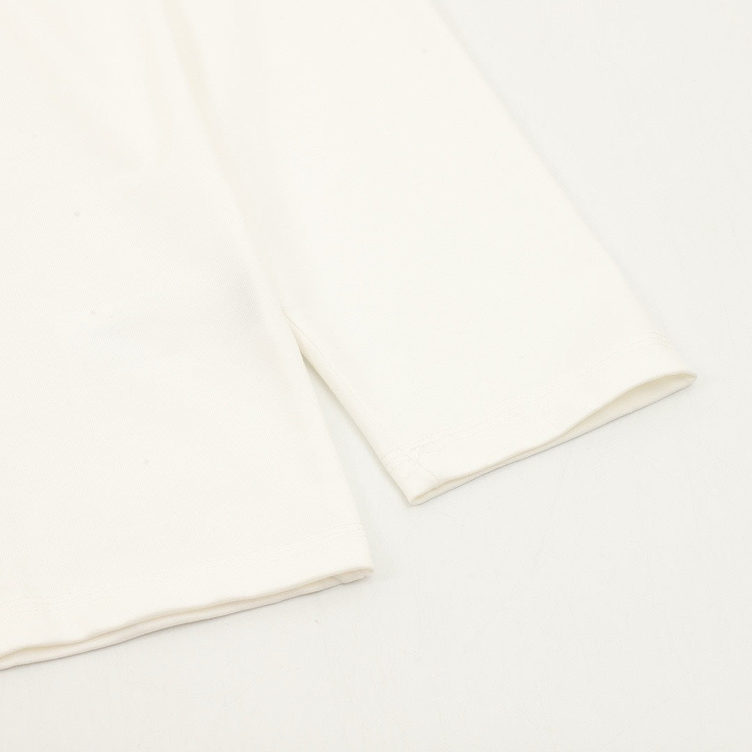 Louis Vuitton Multicolor LV Lovers Logo Long-Sleeve Crewneck T-Shirt - Ivory - detail view 2