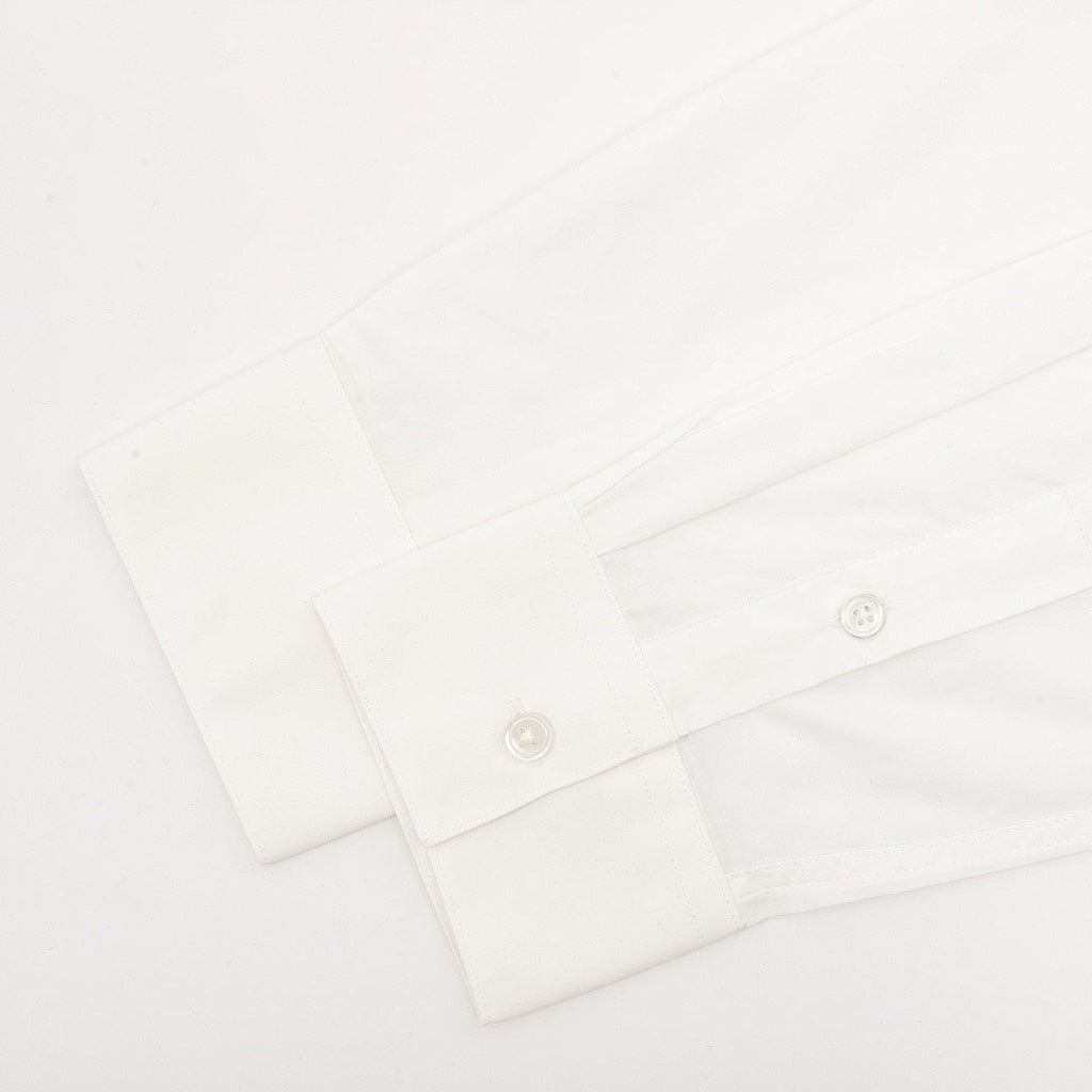 Louis Vuitton Gothic Chest Emblem Long-Sleeve Button-Up Shirt - White - detail view 1