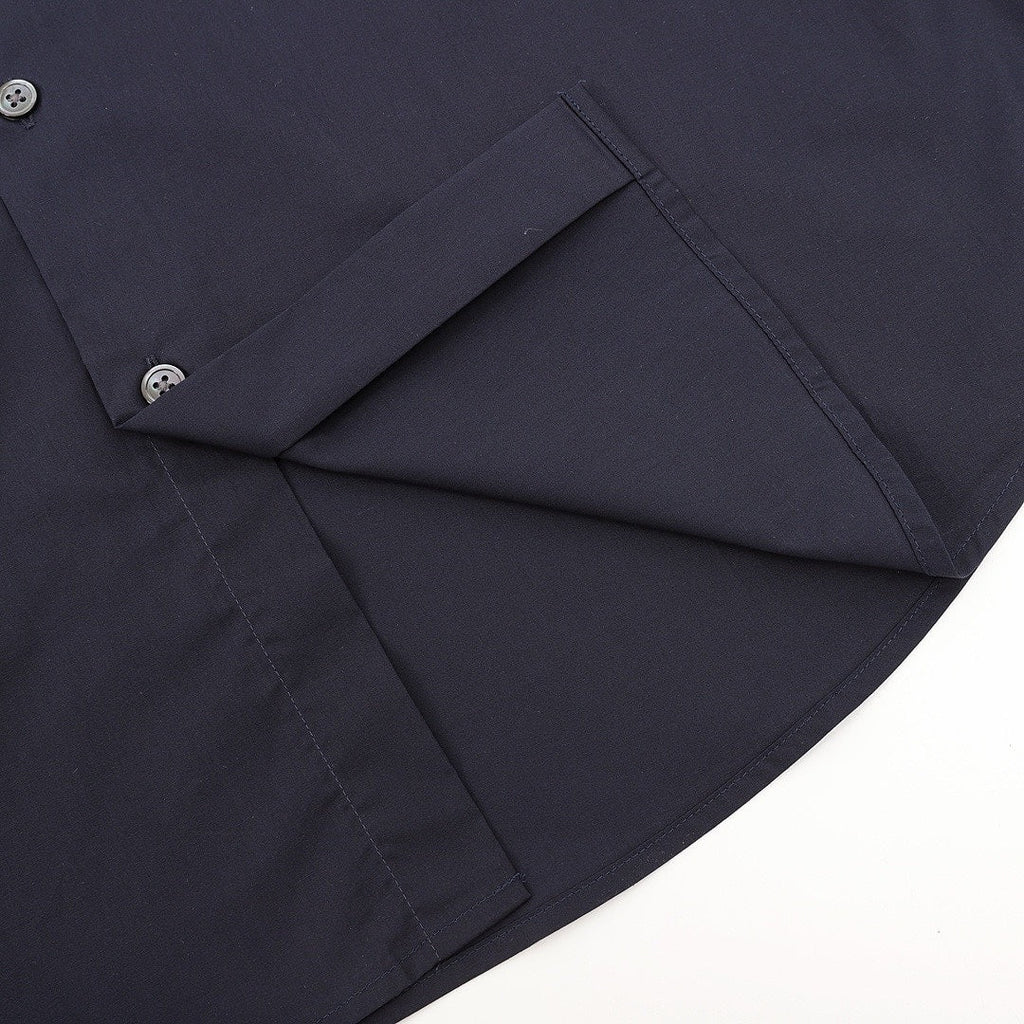 Louis Vuitton Gothic Chest Emblem Long-Sleeve Button-Up Shirt - Navy - detail view 2