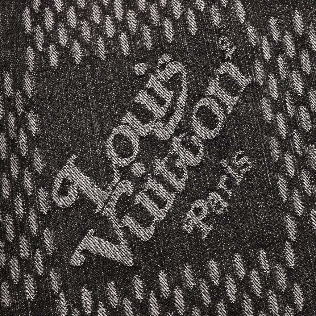 Louis Vuitton Monogram and Checkerboard Panel Denim Jacket - Charcoal - detail view 1