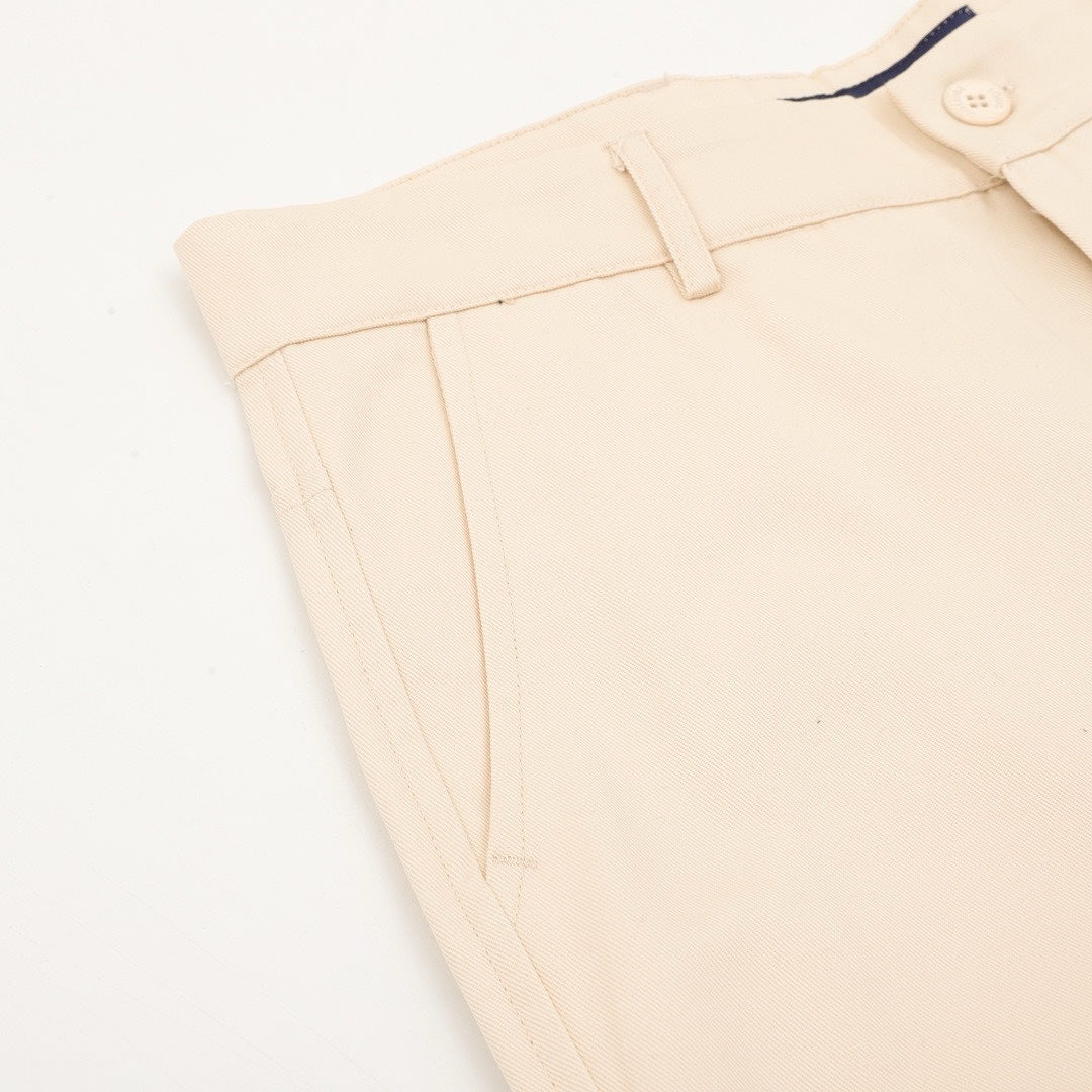 Louis Vuitton Tonal Monogram Panel Wide-Leg Jeans - Cream - detail view 4