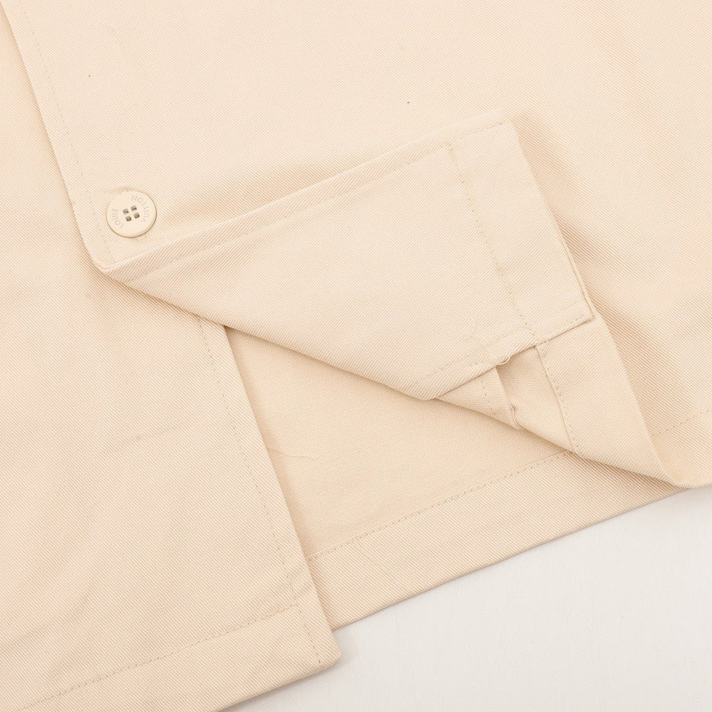 Louis Vuitton Tonal Monogram Chest-Panel Denim Shirt Jacket - Cream - detail view 1
