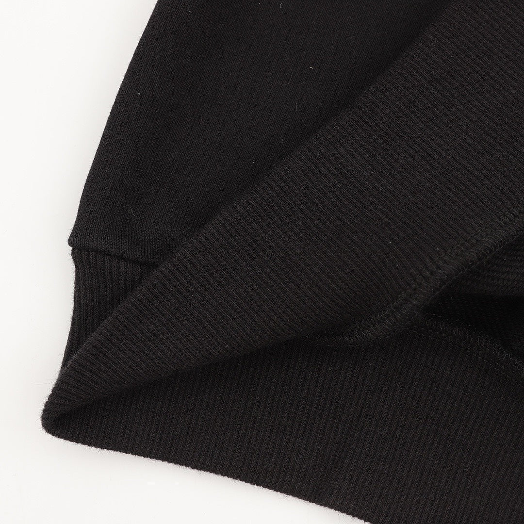 Louis Vuitton Monogram Wave-Panel Crewneck Sweatshirt - Black - detail view 1