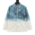 Louis Vuitton Gradient Monogram Long-Sleeve Denim Shirt - Blue and Ivory - front view