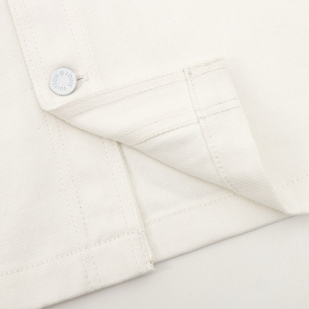 Louis Vuitton Gradient Monogram Long-Sleeve Denim Shirt - Blue and Ivory - detail view 1