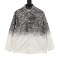 Louis Vuitton Gradient Monogram Long-Sleeve Denim Shirt - Charcoal and Ivory - front view