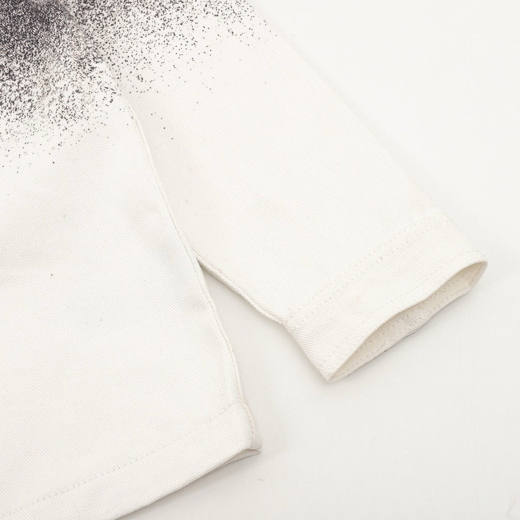 Louis Vuitton Gradient Monogram Long-Sleeve Denim Shirt - Charcoal and Ivory - detail view 2