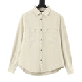 Louis Vuitton Tonal Monogram Twin-Pocket Denim Shirt - Ivory - front view