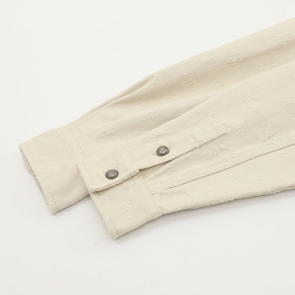 Louis Vuitton Tonal Monogram Twin-Pocket Denim Shirt - Ivory - detail view 2