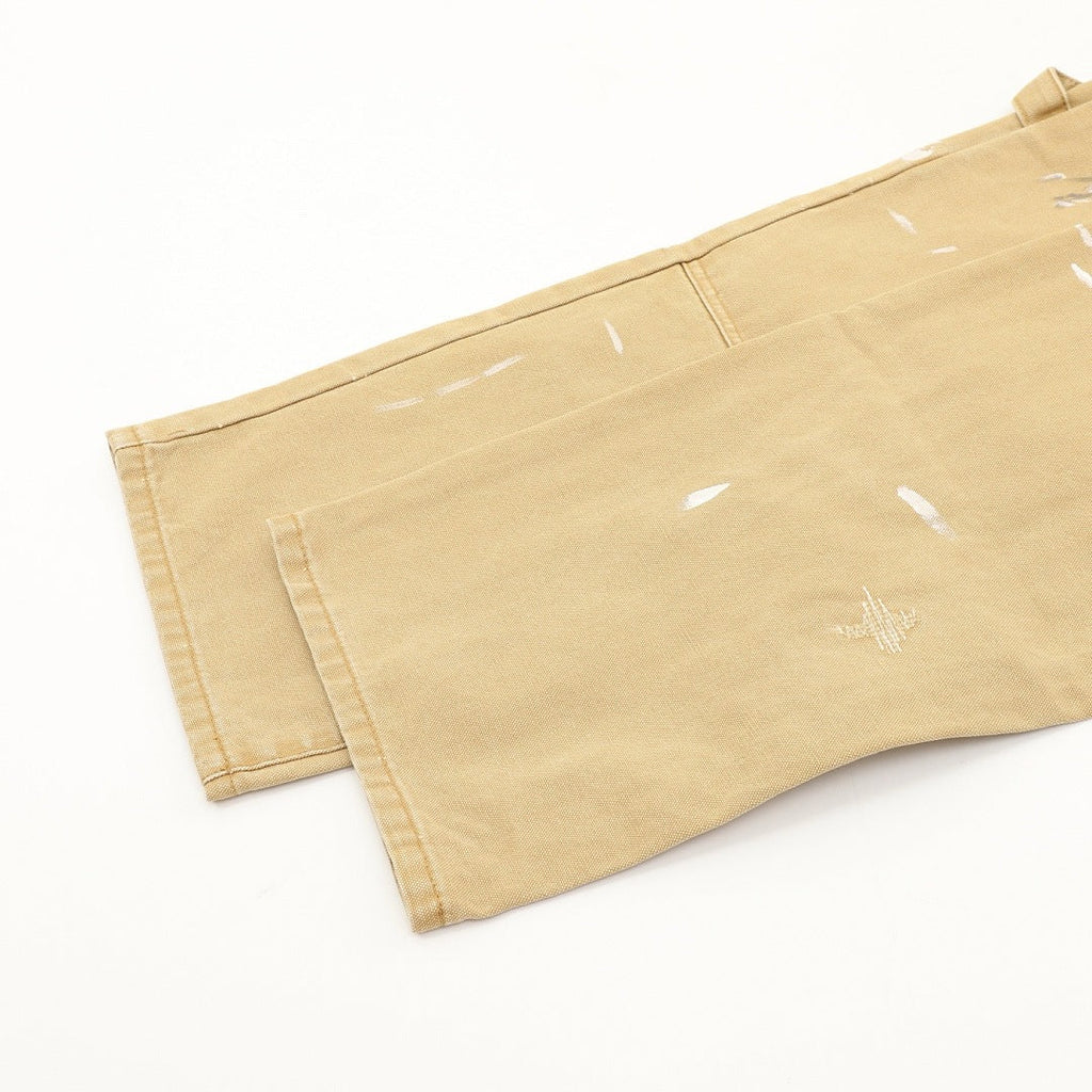 Louis Vuitton Paint-Splatter Carpenter Jeans with Utility Pockets - Tan - detail view 3