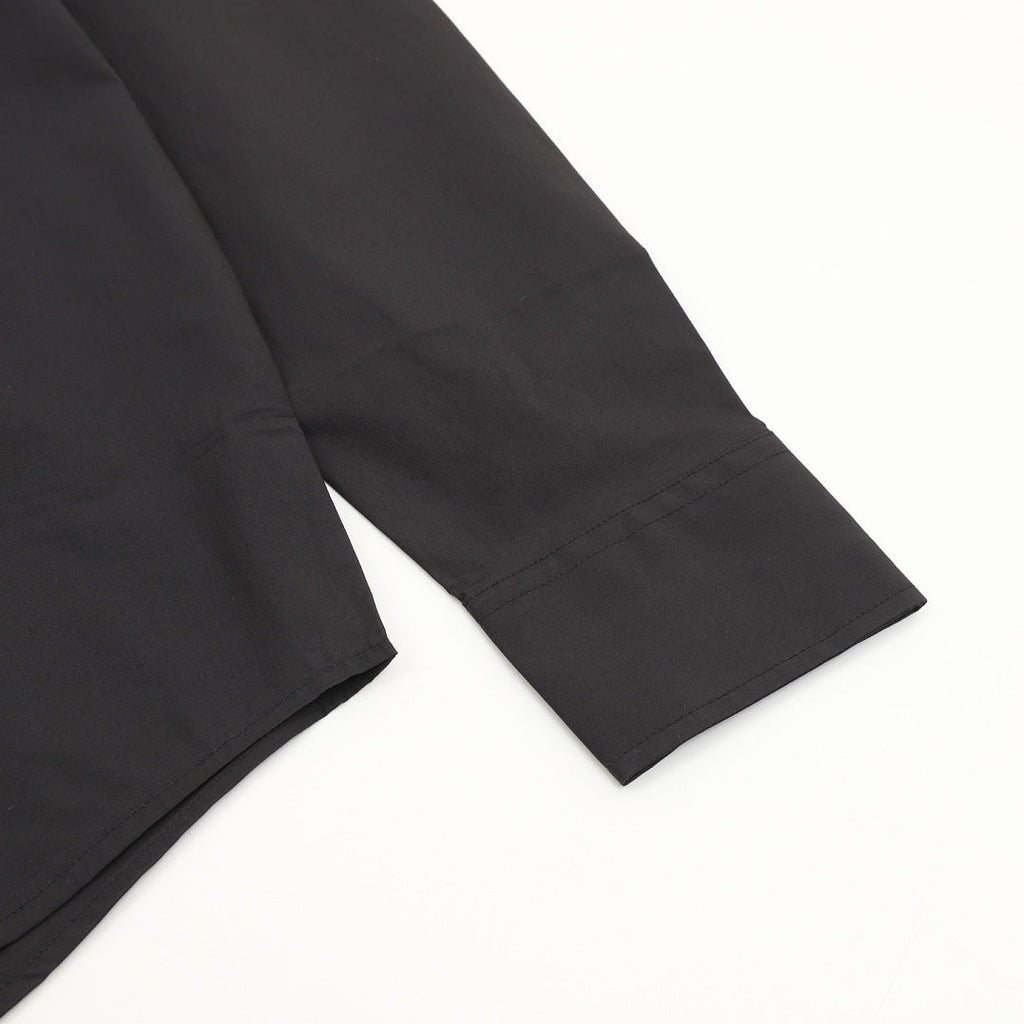 Louis Vuitton Beaded-Look Script Pocket Long-Sleeve Shirt - Black - detail view 1