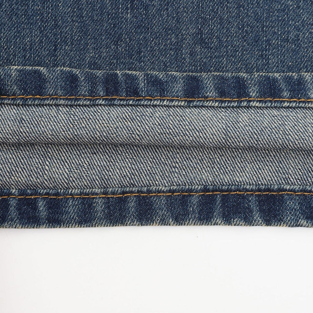 Louis Vuitton Washed Blue Straight-Leg Jeans with Contrast Monogram Back Pockets - detail view 1