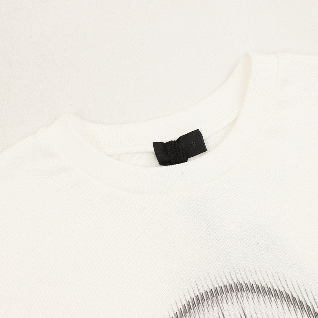 Moncler Chest-Print Crewneck Sweatshirt - Men's Off White - detail 1